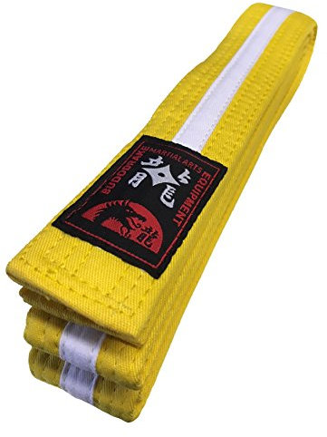 Budodrake Gürtel Gelb-weiß MS (200)