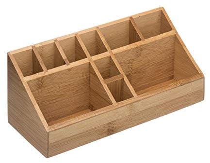 JJA Organiseur en bambou naturel 23 x 9 cm