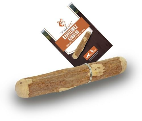 Wildfang® Kaffeeholz für Hunde – natürliches, unzerstörbares Kauspielzeug aus Kauholz für Aggressive Kauer & Welpen im Zahnwechsel, Zahnpflege Spielzeug Hund, Größe L (25–45 kg)