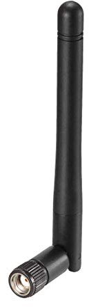 Sourcing Map WLAN-Antenne 3dBi 2,4/5,8 GHz RP-SMA-Stecker Omni Direction Dual Band 110 mm Mini faltbar kompatibel mit Bluetooth/Zigbee Antenne schwarz