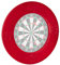 Relaxdays Dart Catchring R7, 4-teilig, Schutzring für 45 cm Dartscheibe, stabiler Wandschutz, EVA, Gesamt-Ø 72 cm, rot