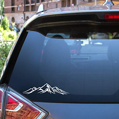 Auto Racing Aufkleber Abenteurer Favorit Leistungsstarke Berg Muster Aufkleber Auto Motorrad Aufkleber Für Auto Laptop Fenster Aufkleber 8x25CM 2er-Set
