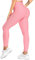 RIOJOY Damen Push Up Leggings - High Waist Anti Cellulite Leggins Scrunch Butt Po Lifting Sporthose Yogahose, Pink L