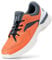 FitVille Extra Weit Tennisschuhe Herren Breit Hallenturnschuh Atmungsaktiv Training Schuhe für Tennis Badminton Walking Fitnessstudio Orange 47 EU Weit