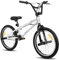 Hiland 20 Zoll BMX, 360° Rotor-System, Freestyle, 4 Stahl Pegs, Kettenschutz, Freilauf weiß kinderfahrrad