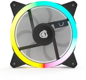 Nfortec Draco V2 ventilador ARGB 120mm ultra silencioso 20dB 4 pines alto flujo de aire color negro
