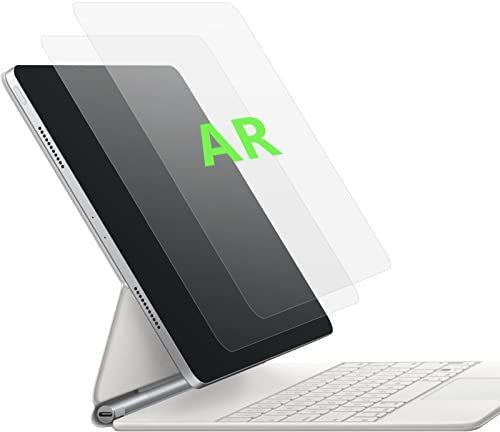 2PCS AR Displayschutz für iPad Pro 12,9(Modell 2022/2021/2020/2019/2018), Displayschutz ipad pro 12.9 - Antireflex - PET-Material mit AR-Beschichtung, klarer und glatter als der Originalbildschirm.