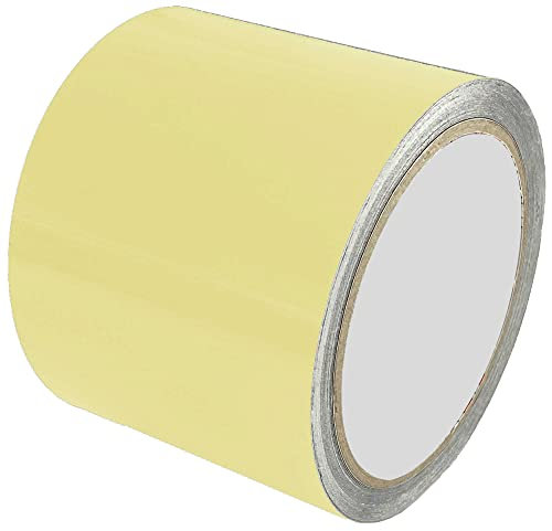 INDIGOS UG - Klebeband schwefelgelb glänzend - 10m x 8cm - Zierstreifen Auto Zubehör - Felgenaufkleber Motorrad - Autofolie - Boot Modellbau - Dekorstreifen Seitenstreifen Tuning