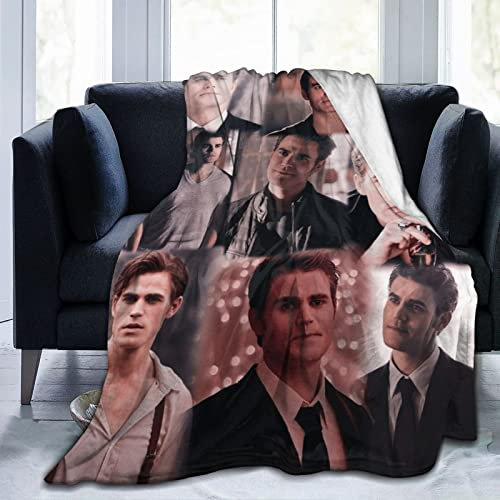 Kuschelige Plüsch-Decke Stefan Thow Salvatore Flanelldecke, Bettwäsche, warmes Fleece, weiche Decke für Sofa, Couch, Wohnzimmer, Büro, Auto, Camp, Stranddecken, 127 x 102 cm