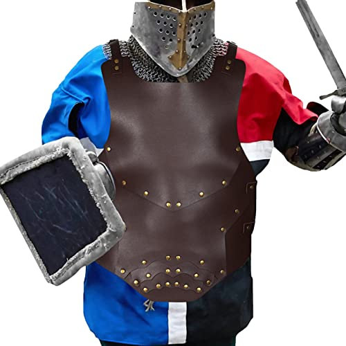 Schulterschutz, mittelalterliches Elfen-Kostü , Elfen-Schulter-Brustpanzer, Gladiatoren-Schulterschutz, Ritter-Leder, Larp-Weste, Tops, Schnallenriemen