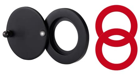 1 Set Guckloch-Abdeckung, Türspion-Loch-Abdeckungen für Türspion, Sicherheits-Gucklochschutz für Haus, Familie, mit passenden selbstklebenden Installationswerkzeugen, einfach und schnell (Mattschwarz)