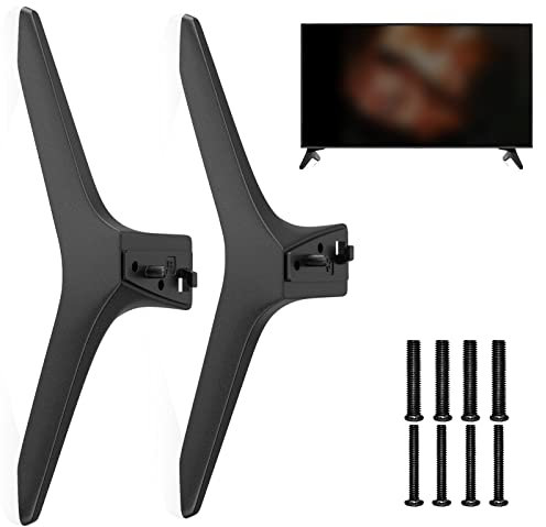 TV Stand Legs Replacement for LG 49 50 55 Inch 49UJ6300 49LJ5550 49LJ550M-UB 49UK6300 50UJ6300 50UK6300MEZ64114730 with Screws
