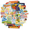 Navy Peony Strahlendes Leben Vision Board Aufkleber (45 Stück) – Lebendige, positive Community-Building-Sticker für Planer, Journale und Scrapbooks