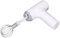 Elektrischer Schneebesen, Handmixer Hand-Eierbesen, Kabelloser Elektrischer Küchen-Handmixer 3-Gang-Mixer für Cappuccino, Matcha, Matcha für Teig, Eier, Teig, Sahne (WHITE)
