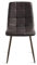 MONDO VIRO Moderner Stuhl Sevilla, Gestell aus lackiertem Metall, Sitzfläche aus Kunstleder, Soft-Touch-Effekt, 45 x 53 cm 88 h (8, braun)