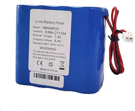 Fivean Batería recargable de 8800 mAh 7.4 V 8.8 Ah para iluminación de escenario de luz solar