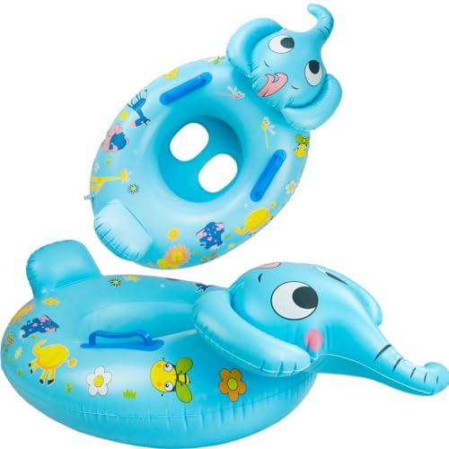 Martom SCHWIMMRAD, Elefant, Schlauchboot, Sitz Aufblasbarer Ring zum Schwimmen, Party, Wasser, Sommer, Strand, Ponton für Kinder, für Jungen und Mädchen, Spaß am Pool
