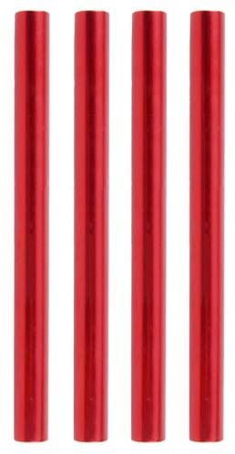 TRIWONDER Tent Pole Repair Splint Tent Pole Repair Kit Spare Repair Tube Camping Repair Sleeve for Tent Poles (Red - 4 Pcs, 11mm)