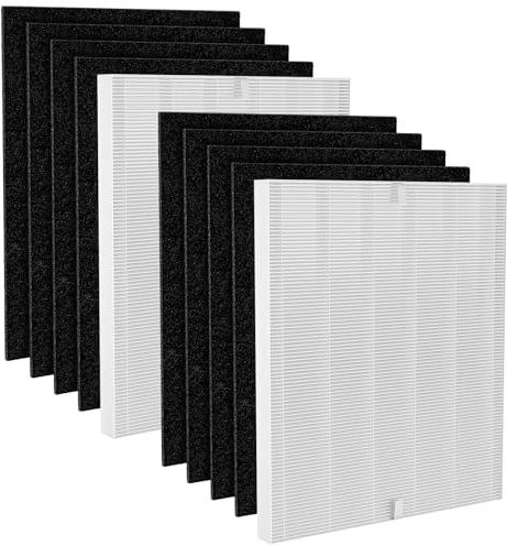 Fil-fresh C545 Ersatzfilter S, kompatibel mit Winix C545 Luftreiniger, inklusive 2 True HEPA Filter und 8 Aktivkohlefilter, ersetzt Teil 1712-0096-00