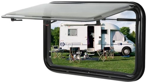 ELIKBH Ventana de Caravana, ángulo Ajustable, Ventana Exterior, tragaluz, Accesorios para Autocaravana, Caravana, Furgoneta y casa (Size : 1200 * 500mm)