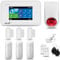 HUXGO® HXA006 Alarma casa con Sirena Exterior WiFi + gsm | Kit Alarma casa inalámbrico con 3X sensores PIR de Movimiento, 3X sensores de Puerta/Ventana | Aplicación Tuya con Aviso al móvil