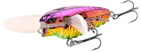 Spro ZUK 35 Hybrid-Hardbait – Topwater Köder & Crankbait für Forelle, Döbel und Barsch. Vielseitiger Angelköder, Länge 3,5 cm, 4g (Violet Green)
