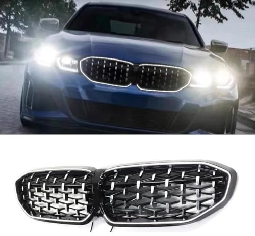 LED Grill für BMW 3er G20 G28 2019-2022 Auto Frontstoßstange Racing Kühlergrill Karosserie Kit Frontstoßstange LED Kühlergrill Modifikationsteil