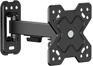 PureMounts Supporto a parete per monitor TV, supporto universale inclinabile e girevole, max. VESA 100x100 mm, per monitor TV da 13-32 pollici fino a 20 kg, nero