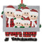 Weihnachtsschmuck personalisierter Familienrahmen hängender Christbaumschmuck rustikales Dekor für den Innenbaum Weihnachten Deko Weihnachtsdekorationen Wohnkultur