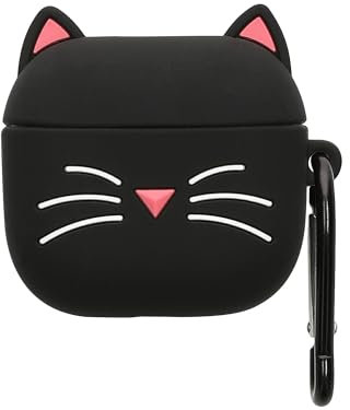 kwmobile Custodia per Apple Airpods 4 Cover - Protezione Resistente per Auricolari Wireless - in Silicone Antigraffio - gatto