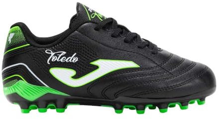 Joma Toledo Jr 2501 Artificial Grass, Scarpe da Ginnastica Calcio, Nero, 36 EU
