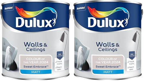 Dulux Simply Refresh One Coat Matt Emulsion Paint Sweet Embrace - 2.5l (Pack of 2)