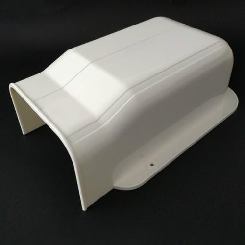 Aprilsunnyzone Carcasa central de aire acondicionado, tubo decorativo de PVC para protección y conexión de cables, para instalación de aire acondicionado (cubierta de pared)