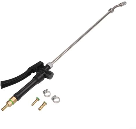 Bacchetta per pompa in acciaio inox con manico bloccabile e ugello regolabile per spruzzatura di precisione con punte in ottone (1 set)