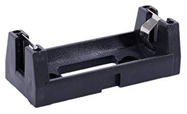 Lafeier Custodia in plastica 3V CR123A per batterie a bottone, colore nero