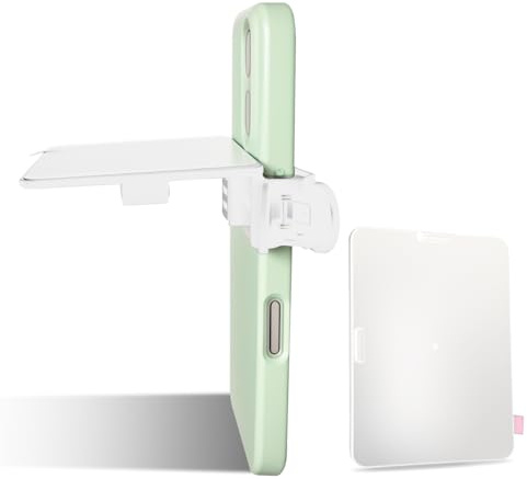 KWTOUL Spiegelreflexionsclip, verstellbare Spiegeleffektlinse, Kamera-Spiegelreflexionsclip-Set für alle Smartphones, einfaches HD-Glas-Spiegel-Clip-Design für Reise- und Selfie-Fotografie