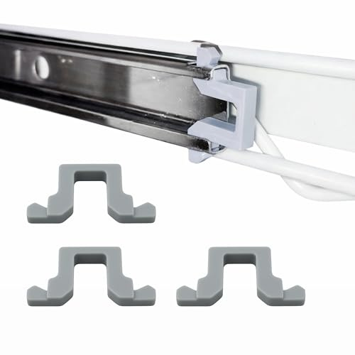Sintrix Fab 3 x Basket Guide End Stop Compatible with Miele Dishwasher 2154400 - Barrel Stop Clip for Cutlery Drawer G1xxx - G8xx - Replacement Suitable for Imperial, Privileg, Matura