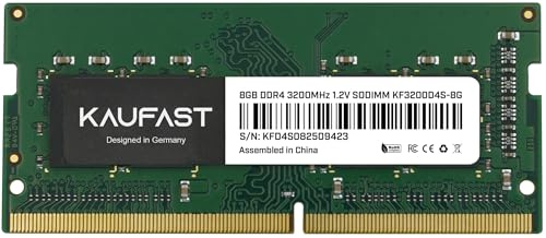 KAUFAST 8GB DDR4 3200MHz SO-DIMM Laptop RAM 1.2V CL22 1Rx8 PC4-25600 260-Pin Notizbuch Arbeitsspeicher Speicher für Laptop KF3200D4S-8G