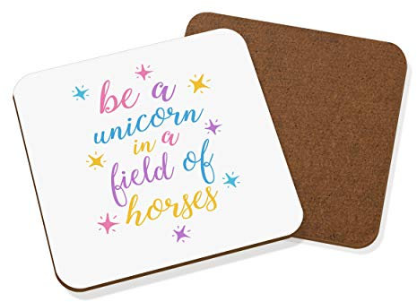 Gift Base Be A Unicorn in Field Of Pferde Untersetzer Getränke-unterlage