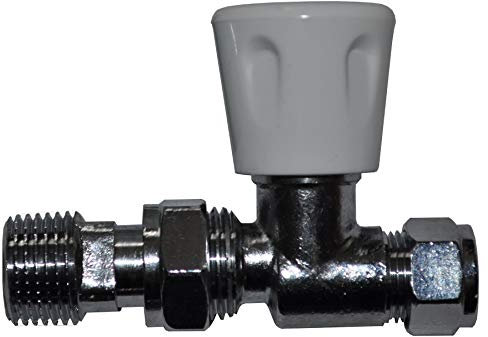 10mm Straight Radiator Valve - Genbra - Pack of 2