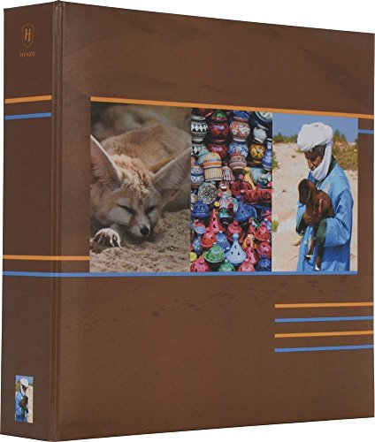 Henzo Slip-in 200 Earth mittelbraun Fotoalbum, Pappe, 25.5 x 19.5 x 5.5 cm