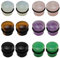 ZeSen Jewelry 6 Paare Mixed Stein Single Flare Ear Plugs 5-18mm Ohr Tunnel Stretching Gauges Expander mit Silikon O-Ringe Körperschmuck (Gauge=1g(7mm))