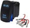 XJMOTO Interruttore a bilanciere universale laser blu chiaro 5 pin 20 A 12 V compatibile con ATV UTV Polaris RZR Ranger Can-AM Commander Maverick X3 SUV Jeep Truck