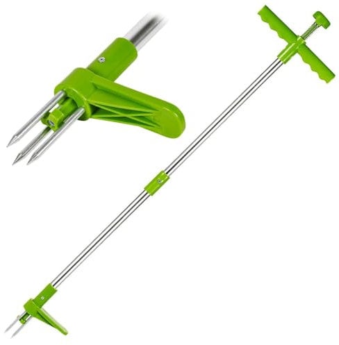 GEEZY Estrattore Manuale in Acciaio per Rimuovere Le Erbacce e Le Radici delle Erbacce, Strumento Manuale da Giardino