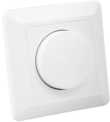 LEDKIA LIGHTING - Variateur Va-et-Vient Universel LED Triac | Contrôle d'Intensité 0-100% | Fonction Interrupteur | Installation Encastrable/Saillie | Charge 400W INC/HAL, Blanc Cassé