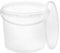 BenBow Eimer mit Deckel 5l transparent 1x 5 Liter - lebensmittelecht, stabil, luftdicht - Plastikeimer mit Henkel - leer