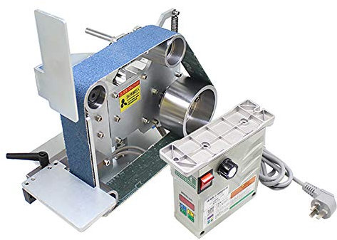 Toplionace 220V Bandschleifmaschine mit bürstenlosem Motor, 915x50MM Bandschleifer Polierer Schärfer Polieren Schleifen Zeichenmaschine Festwinkel offen