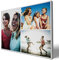 wandmotiv24 Leinwandbild 260 g/m ² - Foto-Collage mit 3 Fotos - Fotogeschenk - Geschenk für Freunde und Familie - Kunstdruck querformat 40x30cm (BxH) - M0002