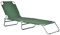 casa.pro Sonnenliege Carcao Relaxliege klappbar Strandliege bis 110 kg Dunkelgrün 186 x 55 x 24 cm Gartenliege mit Rückenlehne verstellbar Stahlgestell