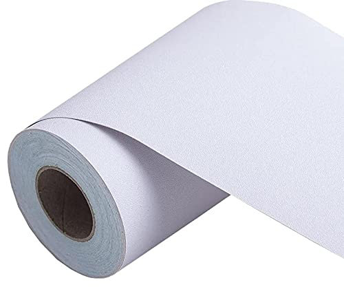 Dostear Frises Papier Peint blanche 5 X 500cm Moulure Murale Autocollant Murals Adhesif Murale Plinthe Adhesive PVC